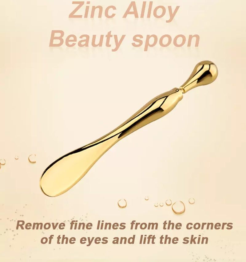 Eye Cream Stick Roller for Face Metal Spatula Puff Applicator Eye Cream Massager Facial Cream Massage Sticks Eye Metal Makeup Spatula Eye Wand 10Cm