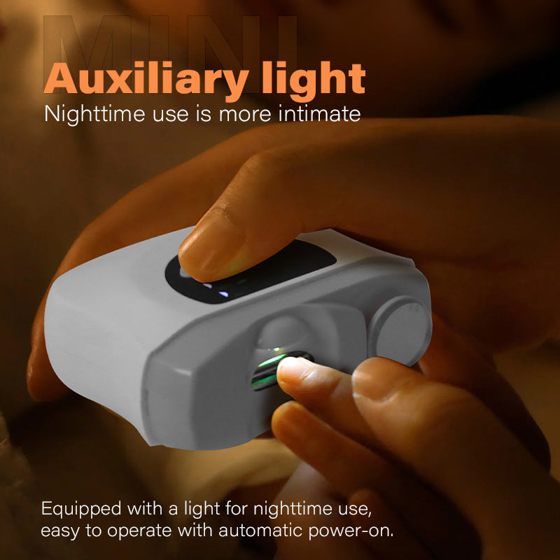 Electric Nail Clippers Nail Piercing Device Cutting and Grinding Integrated LED Lighting Lamp