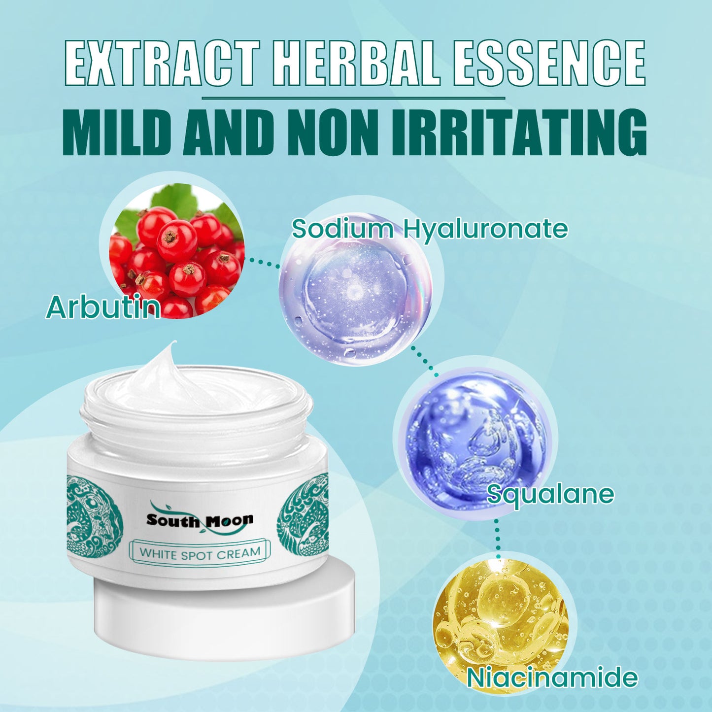 South Moon Brightening Spot Whitening Cream Moisturizing, Brightening, Firming, Fine Lines Fading, Staining and Beauty Cream