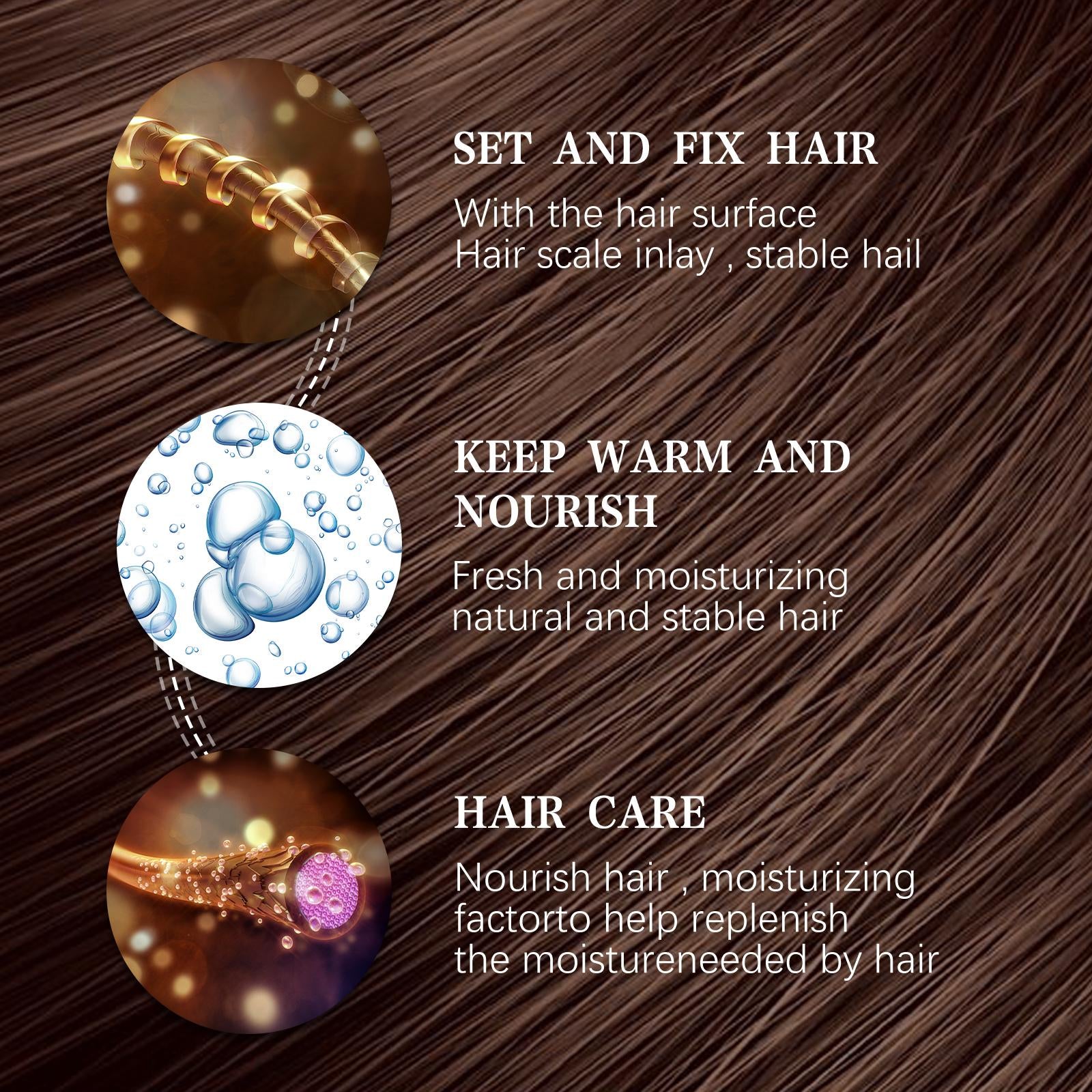 Hair Setting Spray - Volumizing Moisturizing Styling Spray with Niacinamide, Purslane Extract & Acetyl Glucosamine Long-Lasting Hold & Fresh Fragrance, 100Ml Gel Haircare