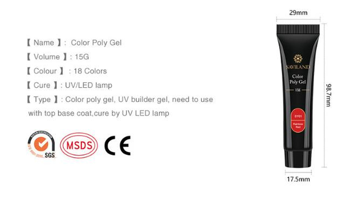 15G Nail Colored Crystal Extension Glue