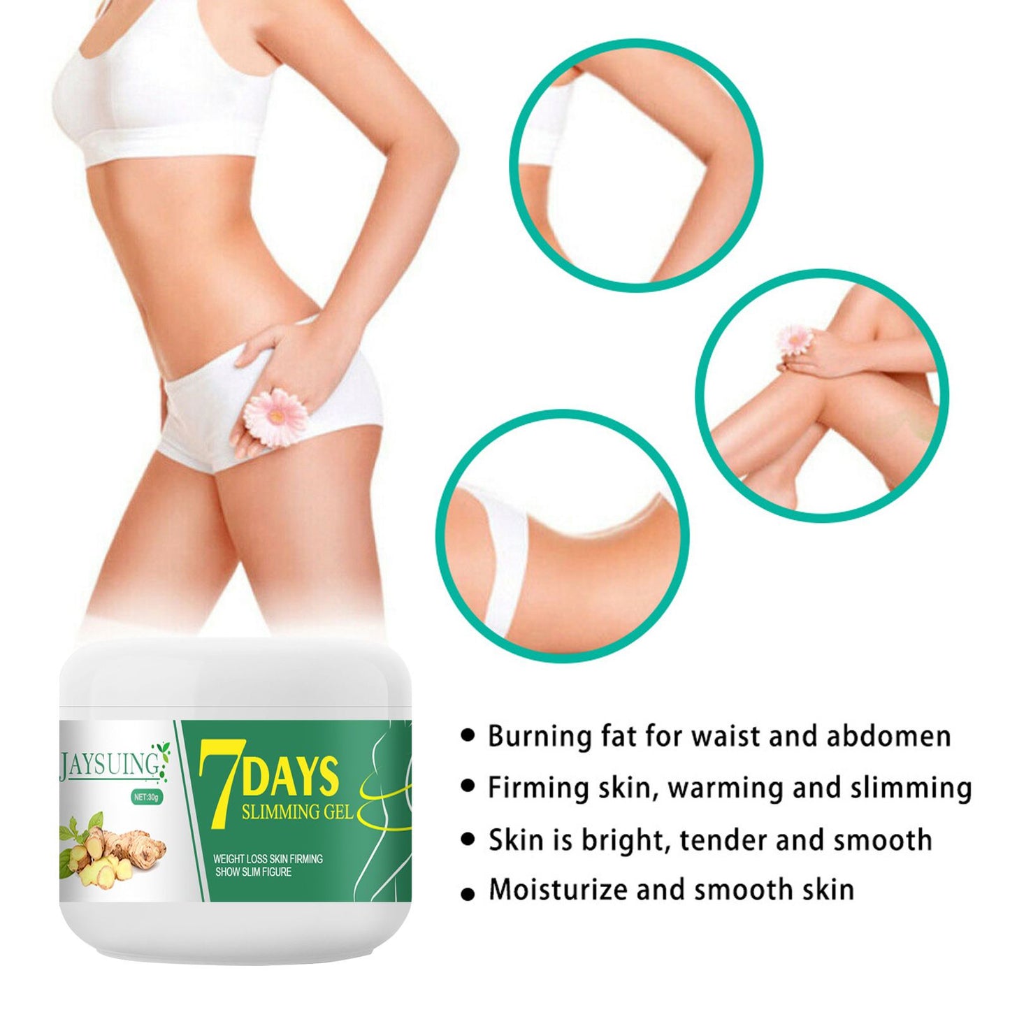 Jaysuing Ginger Abdominal Shrinking and Slimming Cream Massage for Skinny and Big Belly Tightening, Slimming and Body Shaping Beauty Cream