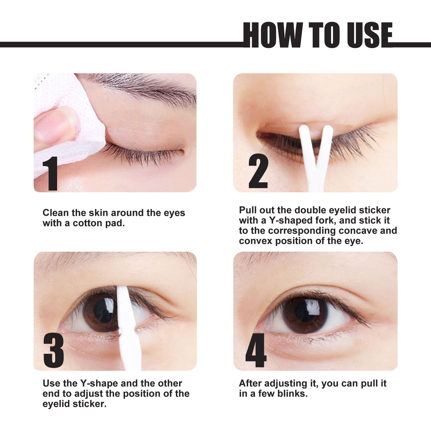 West&Month Double Eyelid Tape - Invisible, No-Glue, Natural Mesh Adhesive, Activates with Water, Beautiful Eyes, Olive Shaped Lace