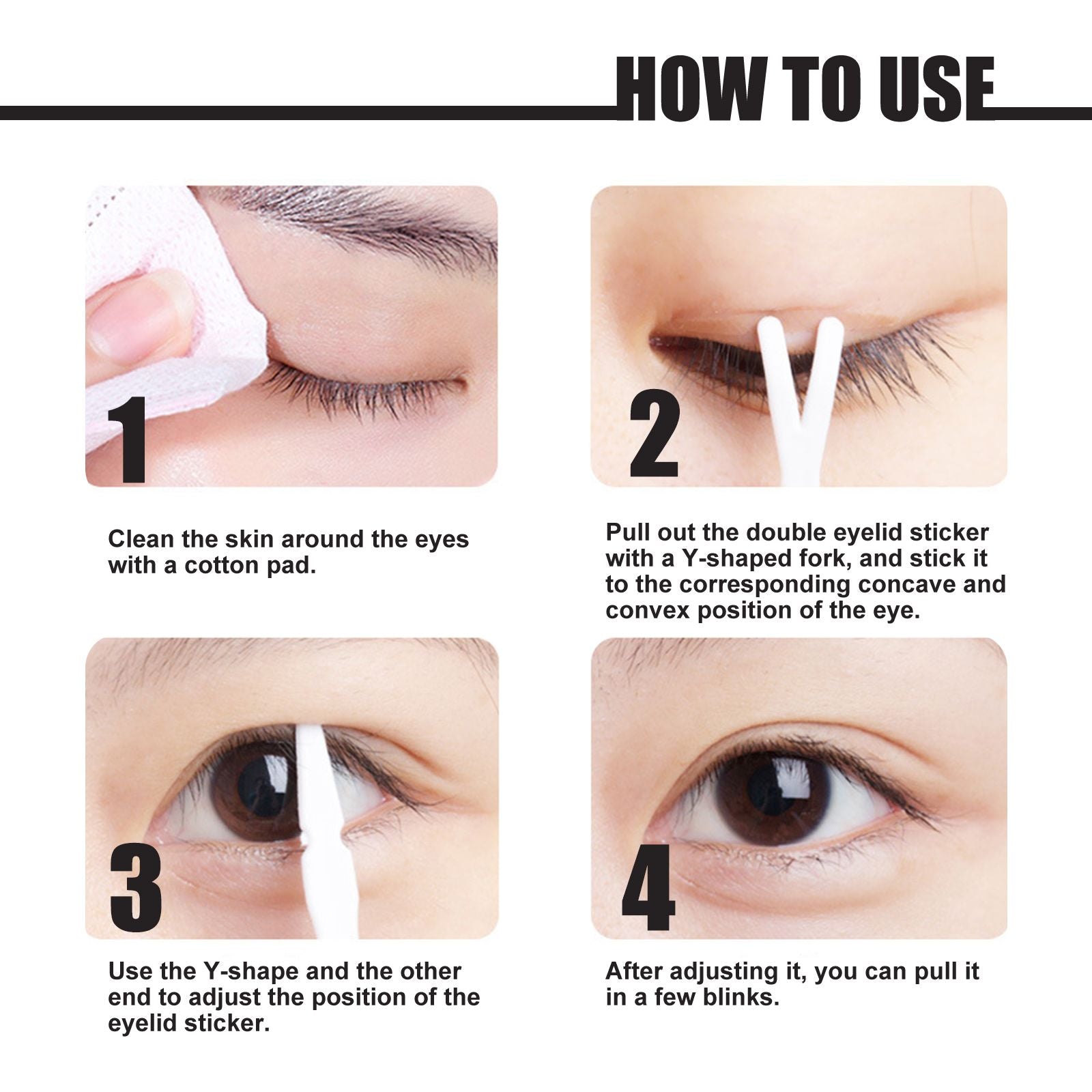 West&Month Double Eyelid Tape - Invisible, No-Glue, Natural Mesh Adhesive, Activates with Water, Beautiful Eyes, Olive Shaped Lace