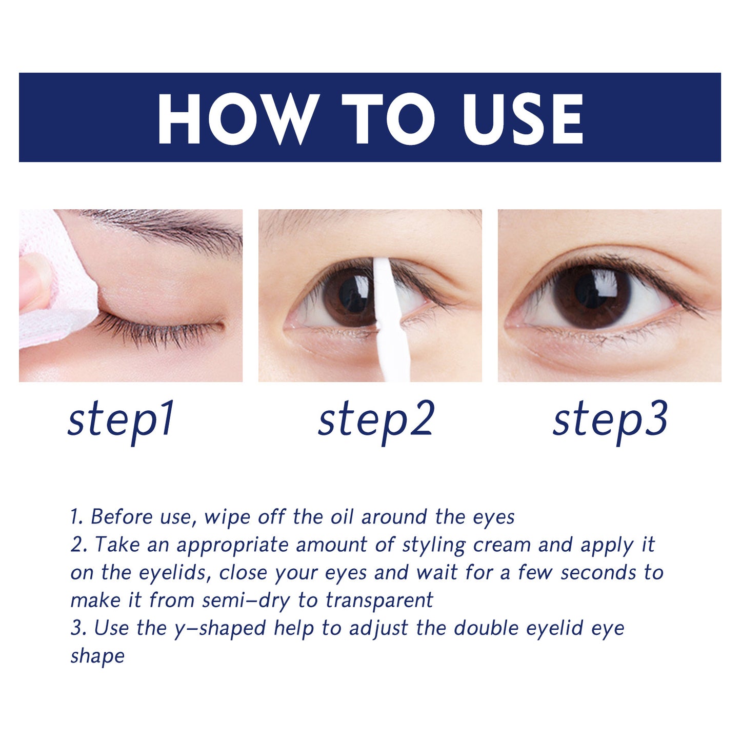 EELHOE Double Eyelid Fixing Cream - Traceless, Invisible, Long-Lasting, Waterproof, Firming, Natural, Quick-Drying Eye-Enlarging Beauty Eye Cream