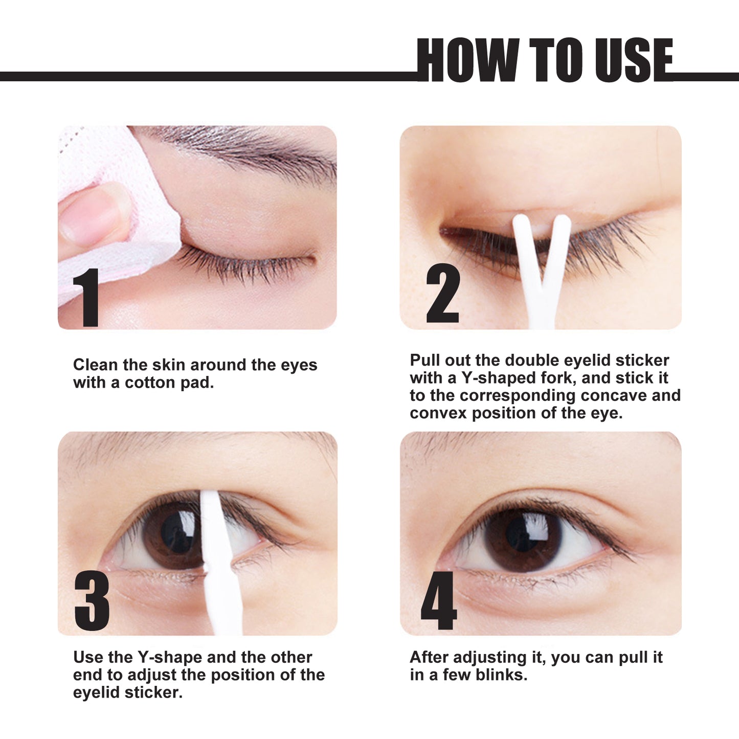 West&Month Double Eyelid Tape - Invisible, No-Glue, Natural Mesh Adhesive, Activates with Water, Beautiful Eyes, Olive Shaped Lace
