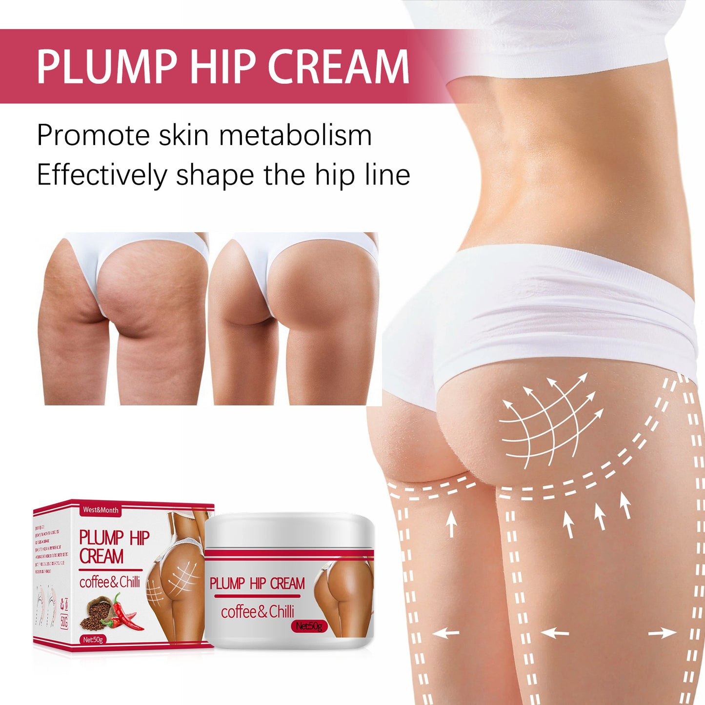 Plump Buttock Cream Lifts and Tightens Buttocks