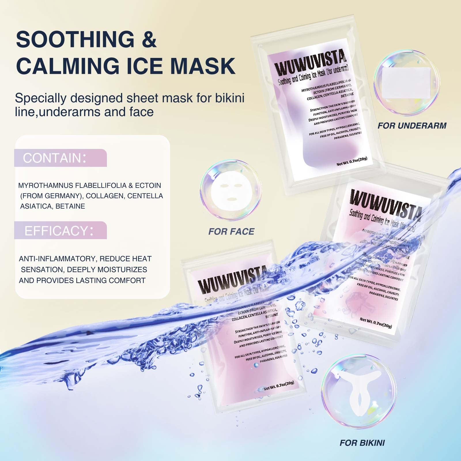 Waxing Kit WUWUVISTA 23 Items Hair Removal Wax Kit with Wax Warmer Waxing Beads for Face, Brazilian, Full Body, Bikini, Sensitiive Skin Skin Suitable for Plugs of American, European Specification