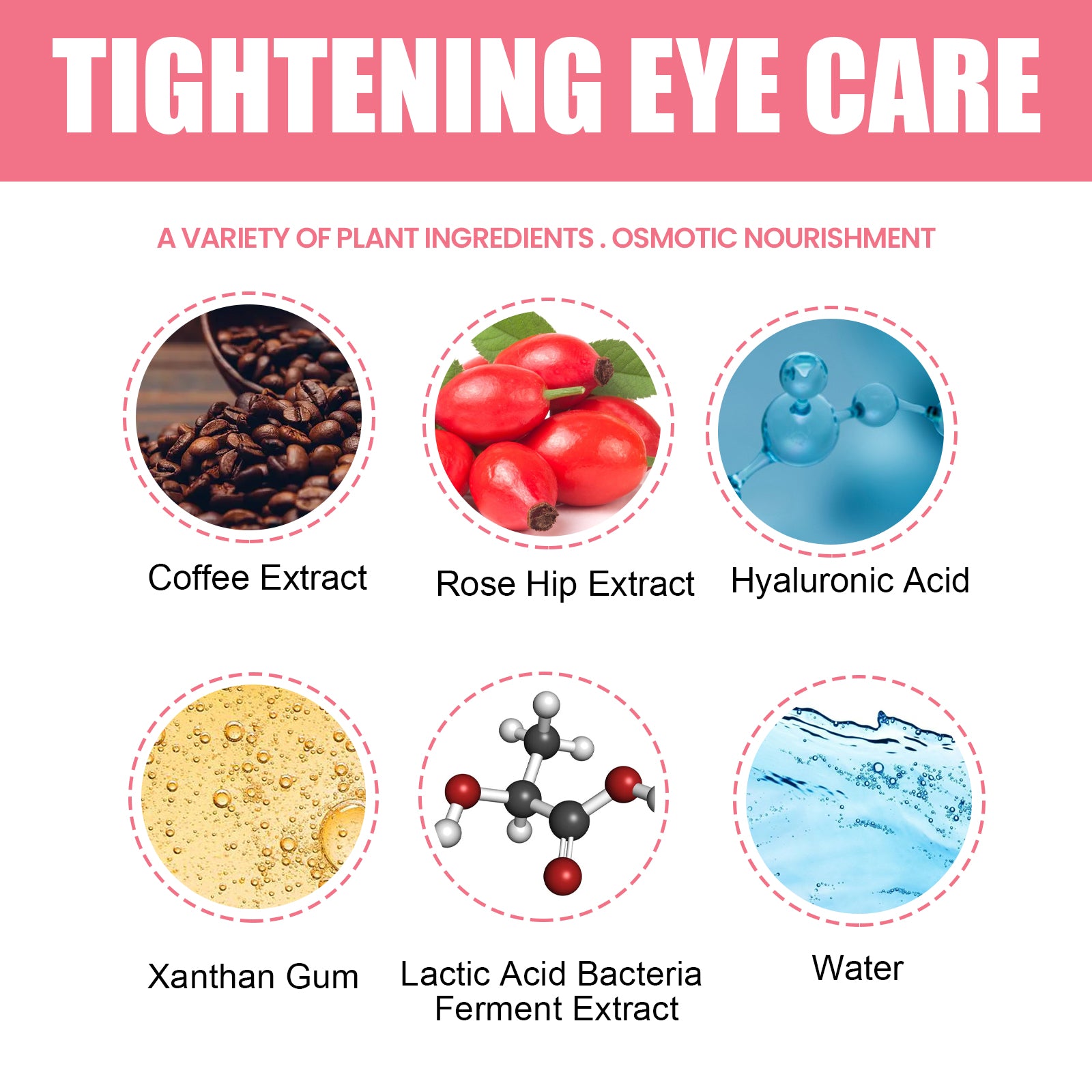 Rosehip Eye Stick, Hydrating Eye Stick Multi Balm Eye Brightener Stick, Fade Fine Lines and Firm Skin Perfect Valentine'S Day Gift for Girlfriends, Wives, Female Friends