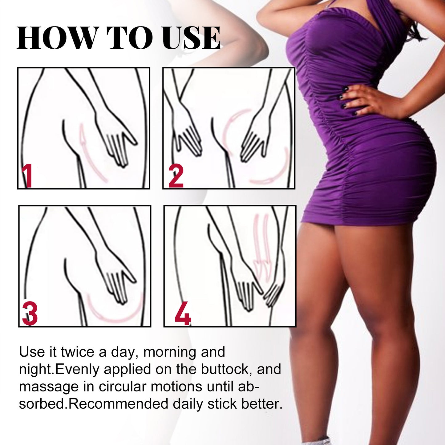 Plump Buttock Cream Lifts and Tightens Buttocks